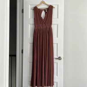 H&M Maxi Dress in Dusty Rose